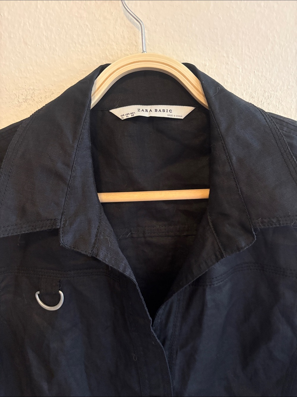 Zara Basic Linen Vest - Picture 2 of 3